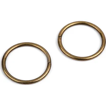 Kroužek Ø35 mm, barva 3 staromosaz