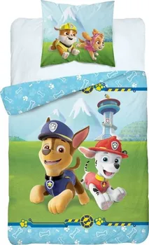 Ložní povlečení Detexpol Paw Patrol Chase 140 x 200, 70 x 80 cm zip