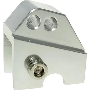 Vparts Podložka pod pružinu CNC 2 díry stříbrná, Piaggio VC21314