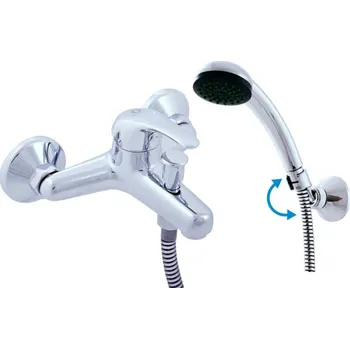 Vodovodní baterie Vanová baterie RAV SLEZÁK Sázava se sprchovým setem 100 mm chrom SA354.0/2