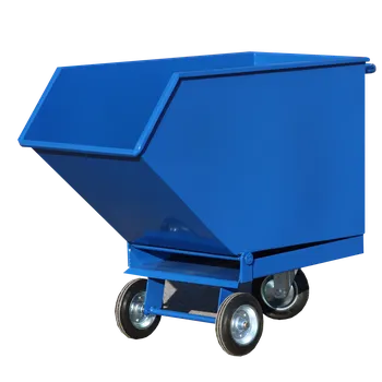 Plošinový vozík Výklopný přepravník pro sypké materiály základní 250l Zelená RAL 6029