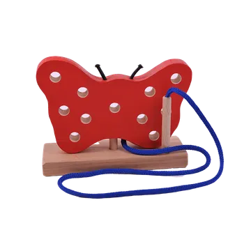 Dřevěná hračka Šití strom