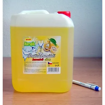 Mycí prostředek Mycí prostř.na nádobí Korspík 5lt CITRON