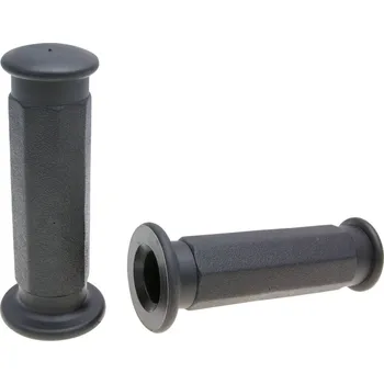 Chránič ruky pro motocykl Gripy gumové Domino 1934 Scooter Piaggio style osmiúhelník černé 114mm 37077