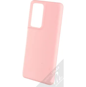 Pouzdro na mobilní telefon 1Mcz Solid TPU ochranný kryt pro Samsung Galaxy S21 Ultra světle růžová (light pink)