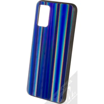 Pouzdro na mobilní telefon 1Mcz Aurora Glass Cover ochranný kryt pro Samsung Galaxy A02s měnivě modrá (iridescent blue)