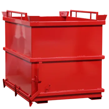 Skladový kontejner Kontejner s výklopným dnem 1500l Tmavě šedá RAL 7005