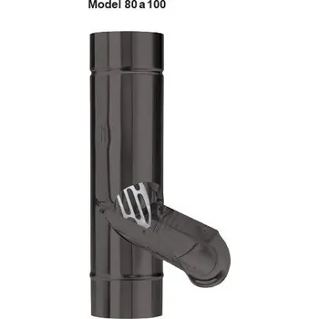 Střecha AL zachytávač vody Ø 100 mm, KJG - OČ RAL 3009 tmavě červená