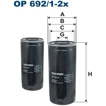 Olejový filtr Olejový filtr Filtron OP692/1-2x