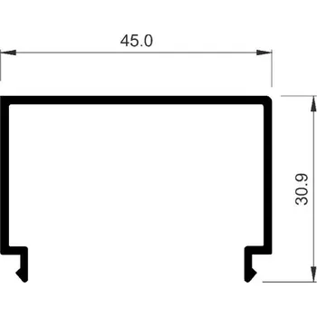Zábradlí Krycí lišta L profilu - vrchní kotvení 6,0m