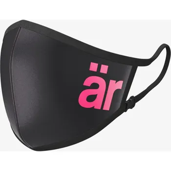 rouška ÄR Face Mask ÄR Antiviral respirátor Big Logo černý/růžový L