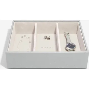 Šperkovnice Box na šperky Stackers Pebble Grey Deep Watch/Accessories | šedá 74491