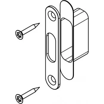 Dveřní kování M&T Protiplech k zámkům Mini, černý mat