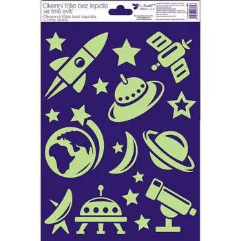 Okenní dekorace Okenní fólie svítící ve tmě 20x30 cm AN-991-B