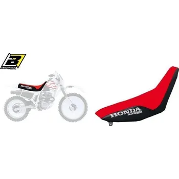 Moto sedlo BLACKBIRD potah sedadla HONDA XR 250/350 88-95, barva černá+červená, nápis HONDA