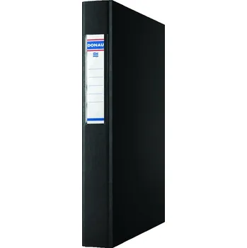 Kroužkový pořadač Donau A4, 2 kroužky, 40 mm, PP, černý