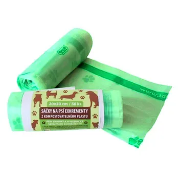 sáček na exkrement HBABio Sáčky na psí exkrementy kompostovatelné 50 ks