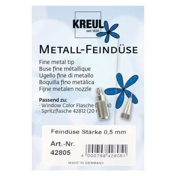 Speciální výtvarná barva Kreul Nástavec pro barvy na sklo kovový 0,7 mm