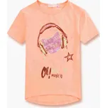 Kugo Dívčí tričko meruňkové WT9302 Velikost: 116