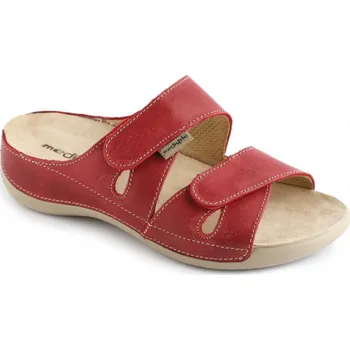 Dámská zdravotní obuv MEDISTYLE ELEN 3E-V15 pantofel červený, červená - 36