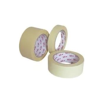 Lepicí páska Páska Lepící krepová, žlutá 75mmx 50m