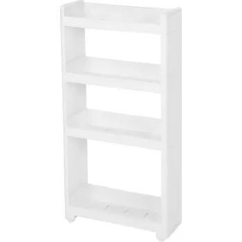 regál SONGMICS Pojízdný úzký regál 17 x 91 cm bílý