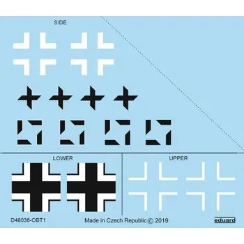 Plastikový model Decals 1/48 Fw 190A-8/R2 national insignia (EDU)