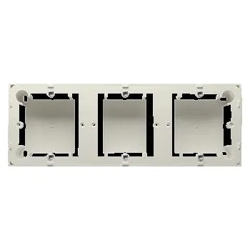 Elektroinstalační krabice SIMON MPN3/12 Krabice pro povrchovou montáž 3- násobná béžová