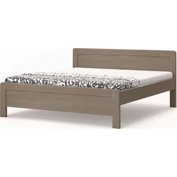 Postel BMB Postel Karlo Family oblá - masivní buk Moření: šedá, Rozměr: 160 x 200 cm