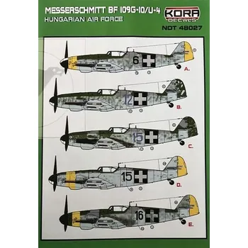 Plastikový model 1/48 Decals Bf 109G-10/U-4 Hungarian AF