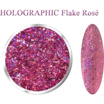 Přípravek na nehty DENATO s.r.o. HOLOGRAPHIC Flake Rosé