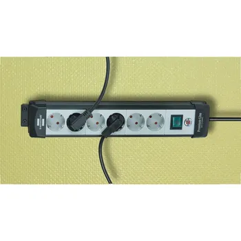 Elektrická zásuvka Brennenstuhl prodluzovaci rozdv. 4-nas. Premium-Line 1,8m cerna