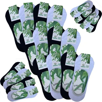 Pánské ponožky Numberoplus Barevné bambusové Ťapky AMZP - 4 páry, velikost 39-46 Barva: Mix barva 1, Velikost: 43-46