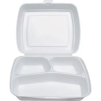 Jednorázové nádobí Menu box třídílný PS - balení 125ks