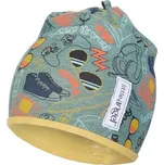 LITTLE ANGEL Čepice podšitá Outlast® - zelená games/oliva Vel. 1 | 36-38 cm