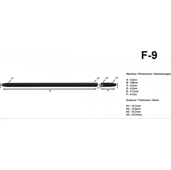 Lišta karosérie Ochranné lišty dveří LDF09