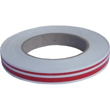 Samolepicí dekorace na vozidlo Avisa Dvojitá linka na bok auta 10 mm x 10 m červená