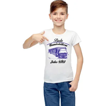 Chlapecké tričko STRIKER Dětské tričko Budu kamioňákem jako táta Dětská velikost: 12 let
