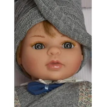 Panenka Realistická panenka chlapeček - Mauro v modrém od firmy Berjuan (Španělské panenky)