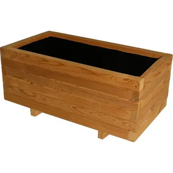 Květináč Dřevěný květináč na zahradu / do interiéru, dřevo thermowood, 70x37x31cm