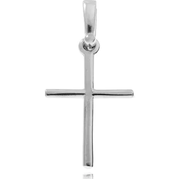Přívěsek Stříbrný přívěsek hladký křížek