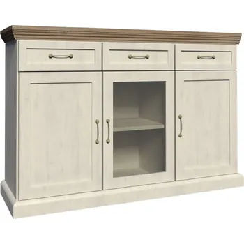 Komoda Třídvéřová komoda se zásuvkami Royal 2 - norská borovice / divoký dub