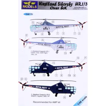 Plastikový model 1/48 Decals W.Sikorsky HR.1/5 over UK
