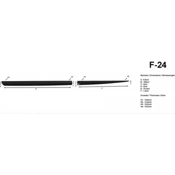 Lišta karosérie Ochranné lišty dveří LDF24