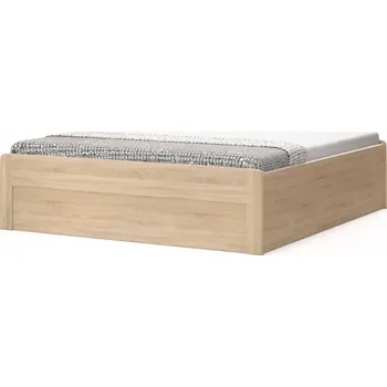 Postel BMB Postel Marika s nízkým čelem oblá - imitace dřeva Dekor: Dub Bardolino, Provedení: Bez roštu, Rozměr: 160 x 200 cm