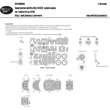 Plastikový model 1/48 Mask S.Spitfire Mk.I BASIC (TAM 61119)