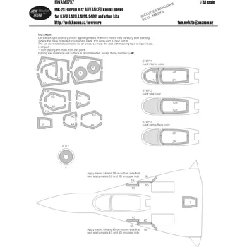 Plastikový model 1/48 Mask MiG-29 Fulcrum 9-12 ADVANCED (G.W.H.)