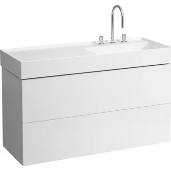 Koupelnový nábytek Kartell by Laufen - skříňka 118x45 pod umyvadlo H813333, bílá matná H4076490336401