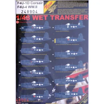 Plastikový model 1/48 Decals F4U-1D Corsair / F4U-4 WW.II
