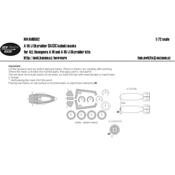Plastikový model 1/72 Mask A-1H/J Skyraider BASIC (HAS)